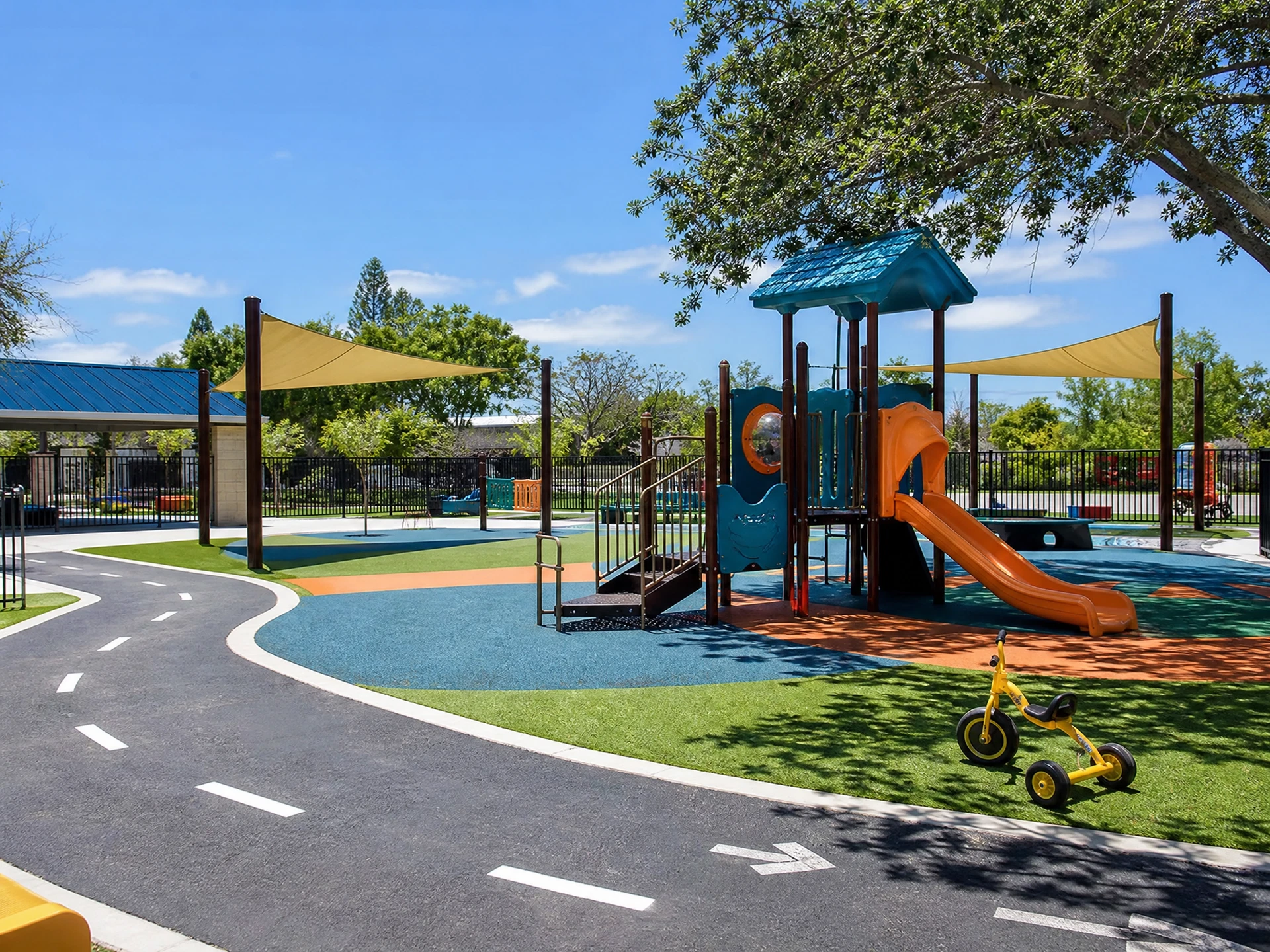 Outdoor play space at BAMREC North San Jose