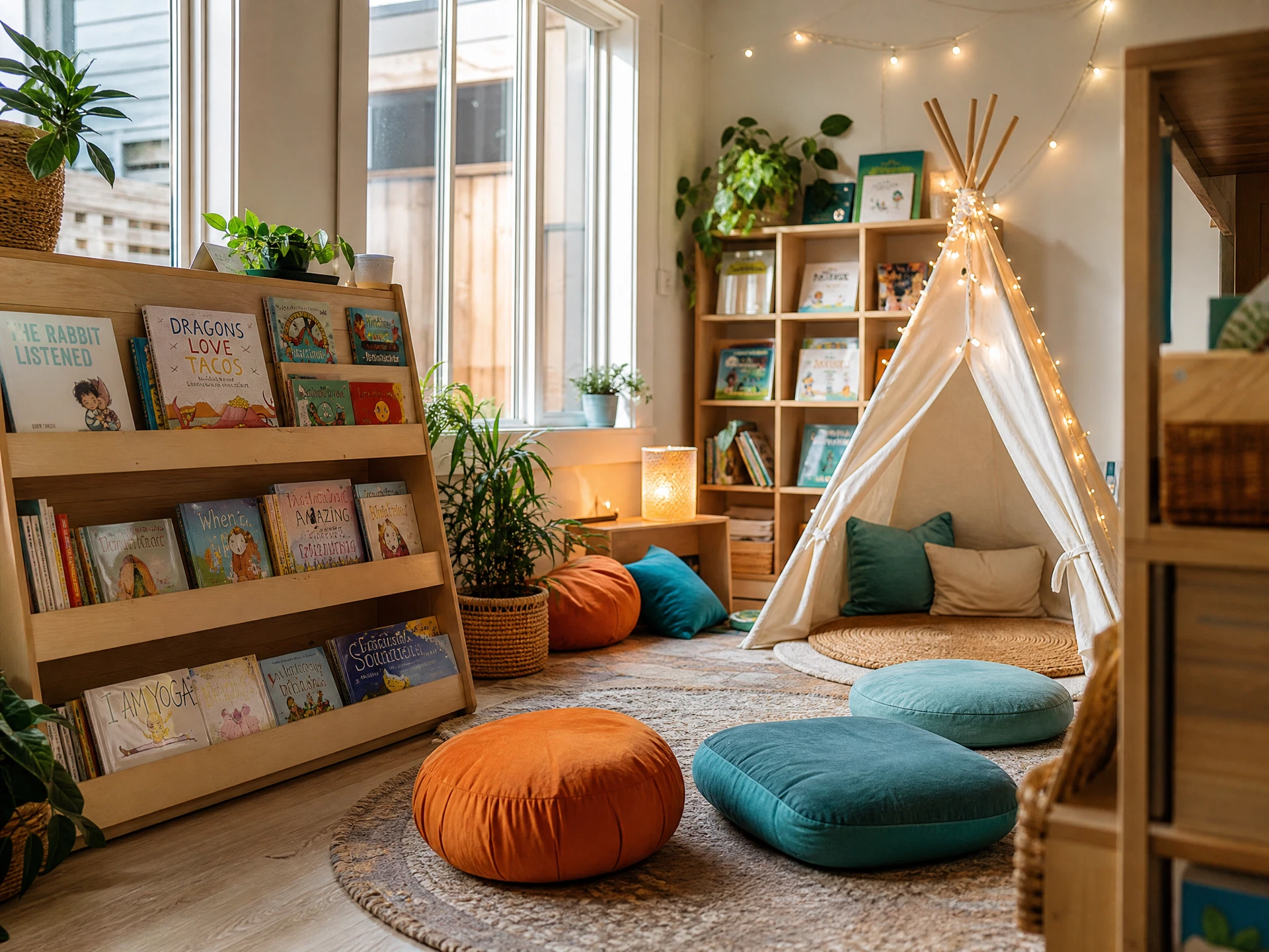 Cozy reading corner at BAMREC