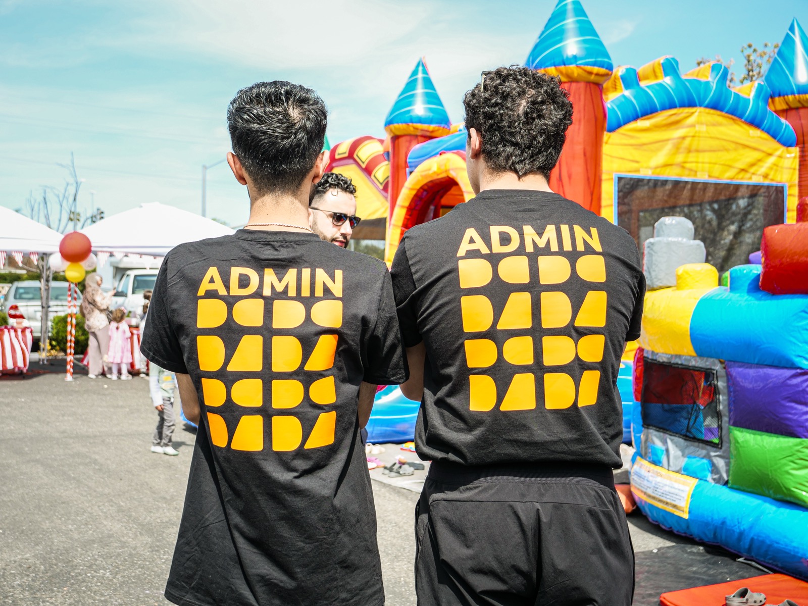 Bamrec mentors with children at an event